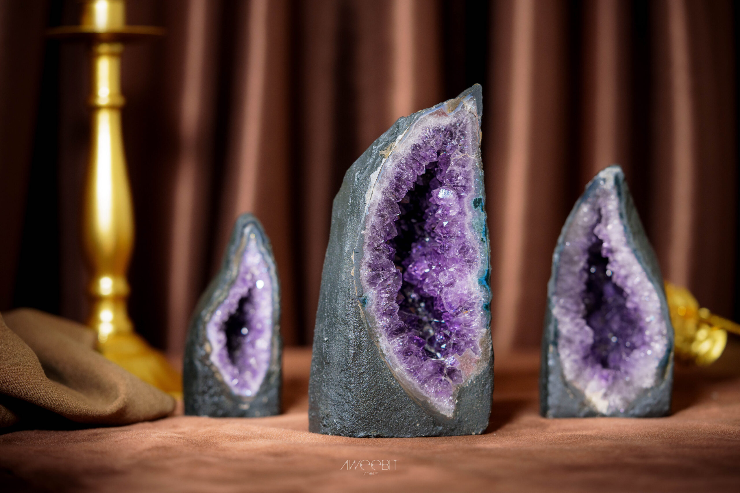 紫氣東來 - 開運mini小晶洞