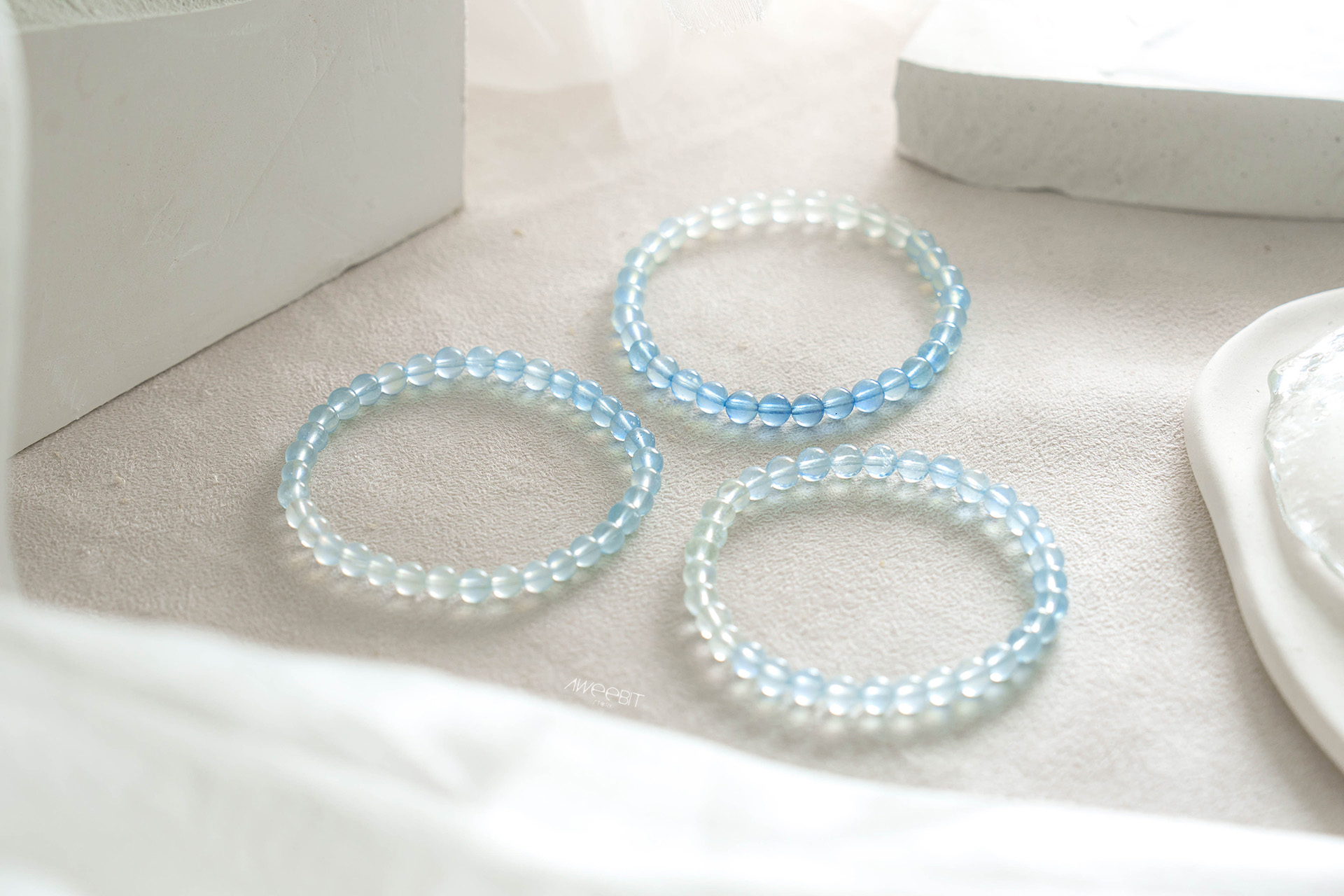 漸層海藍寶手珠